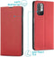 iMoshion Hoesje Geschikt voor Xiaomi Redmi Note 10 (5G) Hoesje Met Pasjeshouder - iMoshion Slim Folio Bookcase - Rood