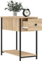vidaXL - Nachtkastje - 30x60x60 - cm - bewerkt - hout - sonoma - eikenkleurig