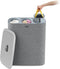 Joseph Joseph Tota - Wasmand - 3 Compartimenten 90 Liter - Grijs