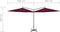 vidaXL - Parasol - dubbel - met - stalen - paal - 600 - cm - bordeauxrood