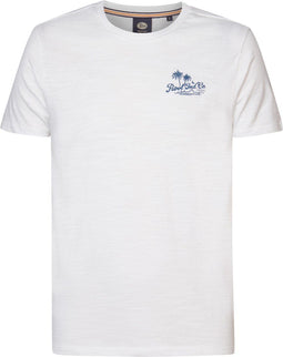 Petrol Industries - Heren Artwork T-shirt Excursion - Wit - Maat XXXL
