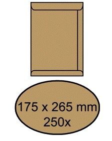 IEZZY - Envelop akte iezzy 175x265mm zelfklevend 90gr br