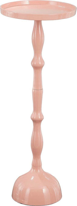 Mica Decorations Duco - Bijzettafel - Aluminium - 25x25x66 cm - Licht Roze