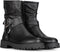PS Poelman LEIN - Dames enkellaarzen - Bikerboot met ritssluiting - Zwart - 42