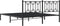 vidaXL - Bedframe - met - hoofdbord - metaal - zwart - 180x200 - cm