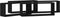 vidaXL - Wandplanken - Set - van - 4 - - - Zwart - Eiken - - - 60x15x23 - cm - - - Gemaakt - van - Houtcomposiet