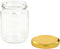 vidaXL - Jampotten - met - wit - met - rode - deksels - 48 - st - 230 - ml - glas