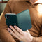 Selencia iPhone 12 Mini - Echt Lederen Bookcase - 3 Pashouders - Groen