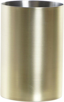 Items - Badkamer tandenborstel houder/beker - metaal - goud - 6 x 10cm