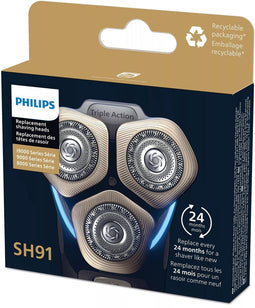 Philips Shaver Series 9000 - Vervangende Scheerkop SH91/50 - 3 stuks