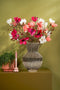 Mica Decorations Magnolia Kunstbloem - H88 cm - Donkerroze
