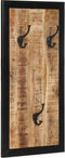 vidaXL - Kapstok - 40x2x80 - cm - massief - ruw - mangohout