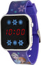 LED Watch Frozen - Kinderhorloge Met LED Display Voor Datum en Tijd - Paars
