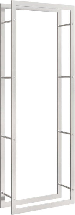vidaXL - Haardhoutrek - 80x28x222 - cm - roestvrij - staal