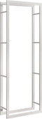 vidaXL - Haardhoutrek - 80x28x222 - cm - roestvrij - staal