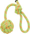 Trixie - Hondenspeelgoed - Knoopbal Aan Koord - Lime - 7X37 cm