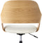 NOVATO - Bureaustoel - Lichthout/Lichtbeige - Linnen