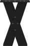 vidaXL - Salontafelpoten - 2 - st - X-vormig - 28x(42-43) - cm - staal - zwart
