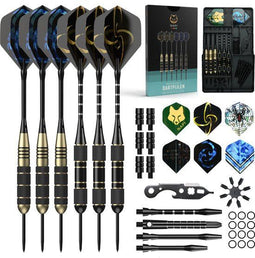 Napi Darts - 6 Dartpijlen (64-delig) - 23, 24, 25, 26 Gram Dartspijlen - 2 Sets Premium Brass Pijlen