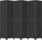 vidaXL - Kamerscherm - met - 6 - panelen - massief - paulowniahout - zwart