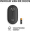 Logitech Pebble 2 M350s - Draadloze Muis - Silent Touch technologie - Grijs