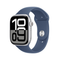 Apple Watch Series 10 - Smartwatch - 46mm - GPS - Aluminium - Sportbandje M/L - Zilver (Blauw)