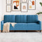vidaXL - Driezitsbank - 180 - cm - fluweel - blauw