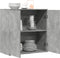 vidaXL - Dressoir - 79x38x80 - cm - bewerkt - hout - betongrijs