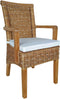 SVJ Eetkamerstoel Rechthoekig - 57 x 54 x 97 cm - Rotan - Bruin