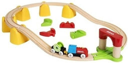 BRIO Mijn Eerste Treinset - op batterijen - met tunnel en bergblokken - Multi colour