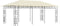 vidaXL - Prieel - met - klamboe - 6x3x2,73 - m - antraciet