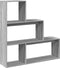 vidaXL - Kamerscherm - / - boekenkast - 123x29x123 - cm - hout - grijs - sonoma