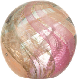 J-Line presse-papier Orkaan - glas - goud/roze - small