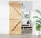 vidaXL - Schuifdeur - met - beslag - 85x210 - cm - massief - grenenhout