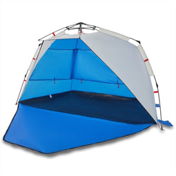 vidaXL - Strandtent - 3-persoons - waterdicht - snelontgrendeling - azuurblauw