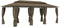vidaXL - Prieel - met - gordijnen - 180 - g/m² - 600x298x270 - cm - taupe