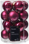 Kerstbal glas d6 cm groentappl 20st