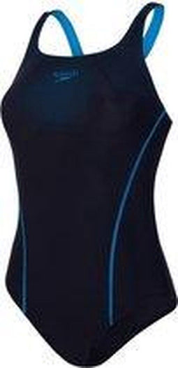 Speedo Medalist - Badpak - Endurance10 chloorbestendig - Zwart / Blauw