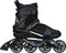 Nijdam Circuit Cruiser - Inline Skates - Alu chassis - Maat 46 - Zwart