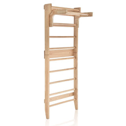 Coast Houten Zweedse Ladderwand - Massief Hout - Optrekstang - Naturel - 80 x 48 x 195 cm