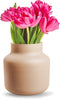 Jodeco Bloemenvaas Gigi - mat zand - eco glas - 19 x 20 cm - melkbus vaas