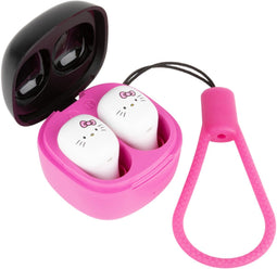 Konix Hello Kitty - Draadloze In-ear Oordopjes - Hoogwaardig Geluid - Roze Wit