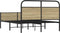 vidaXL - Bedframe - zonder - matras - bewerkt - hout - sonoma - eikenkleur - 140x200cm