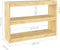 vidaXL - Boekenkast - / - kamerscherm - 100x30x71,5 - cm - massief - grenenhout