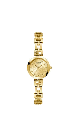 Guess GW0549L2 - Dames Horloge - Staal met Geelgouden Plating - Geelgouden Wijzerplaat 34mm