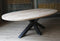 Old Inn - Eettafel Deens Ovaal Eiken met Spinpoot 200x110
