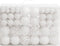 vidaXL - 111-delige - Kerstballenset - polystyreen - wit