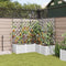 vidaXL - Tuinplantbak - met - Trellis - 5 - stuks - Wit - 120x120x143 - cm