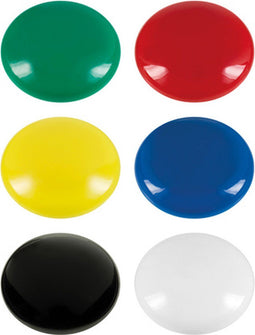 Westcott magneten - formaat 25x11,8mm - assorti kleuren - 6 stuks - AC-E10815
