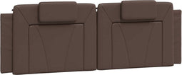 vidaXL - Hoofdbordkussen - 160 - cm - kunstleer - bruin